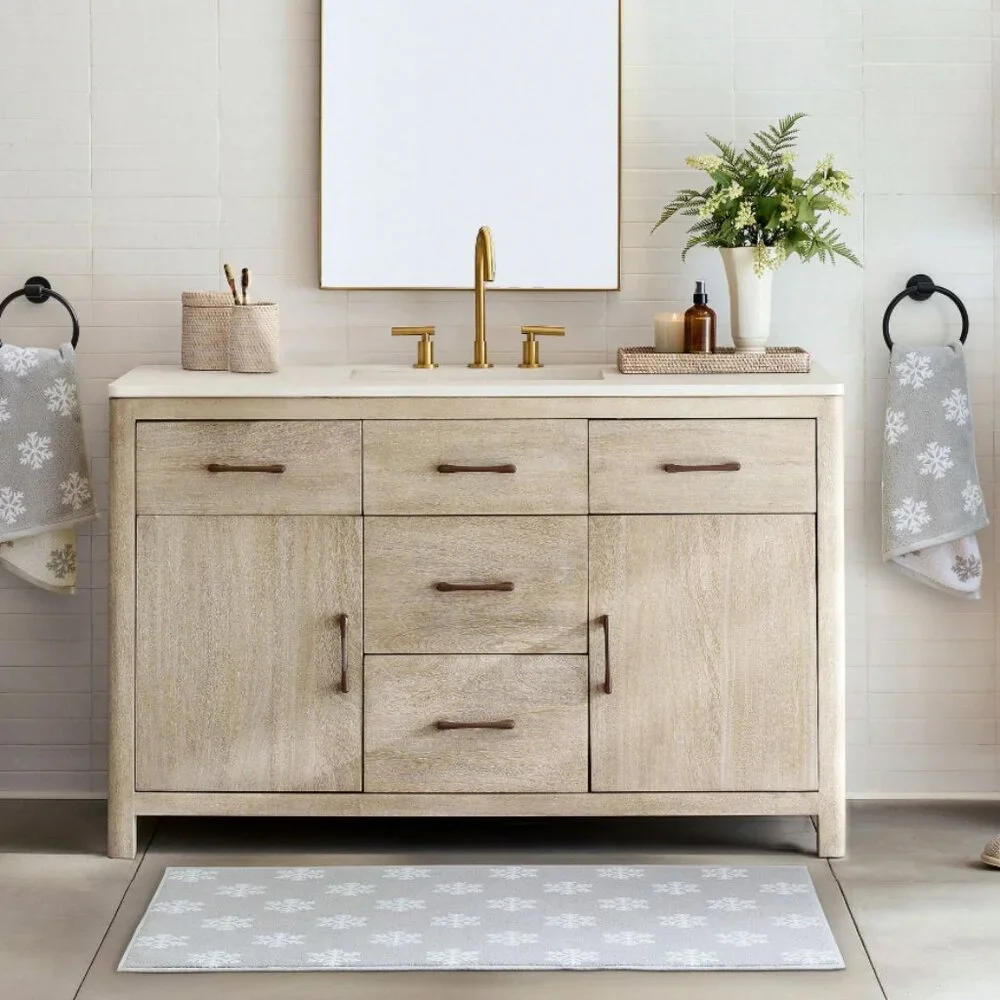 Pottery Barn Snowflake Bath Mat